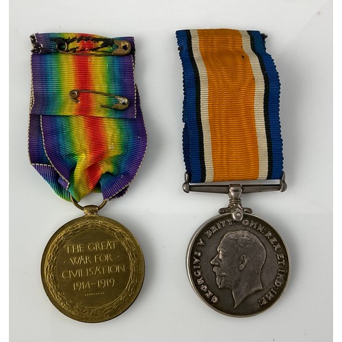 234 - WW1 BRITISH WAR MEDAL AND VICTORY MEDAL NAMED TO 27540 PTE. E.J. MATTHEWS R.BERKS R.