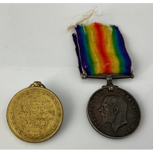 235 - WW1 BRITISH WAR MEDAL AND VICTORY MEDAL NAMED TO 160793 1. A.M.FINCH R.A.F