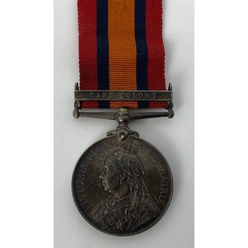 236 - QUEEN’S SOUTH AFRICA MEDAL TO W.A.MARRIS, SURGEON, WITH CAPE COLONY BAR