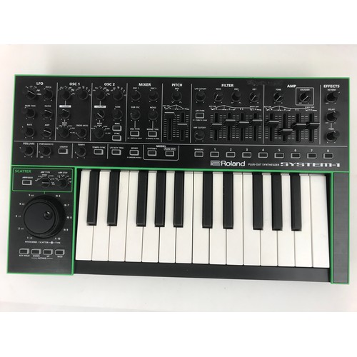 114 - ROLAND ‘PLUG OUT’ SYNTHESISER IN ORIGINAL BOX