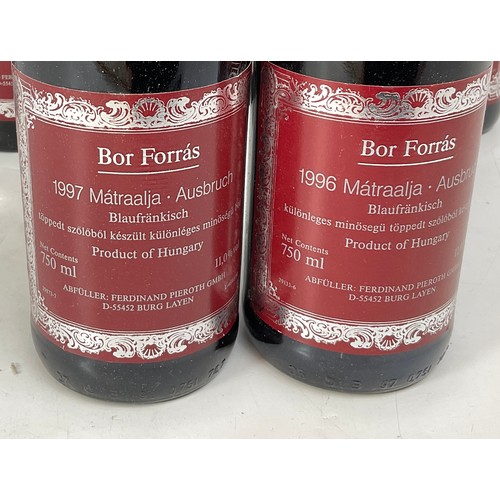 92 - 12 BOTTLES HUNGARIAN BOR FORRAS 1996/1997 VINTAGE RED WINE