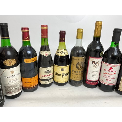 90 - MIXED BOX OF 10 RED WINES INC. FRENCH, AUSTRALIAN, ITALIAN