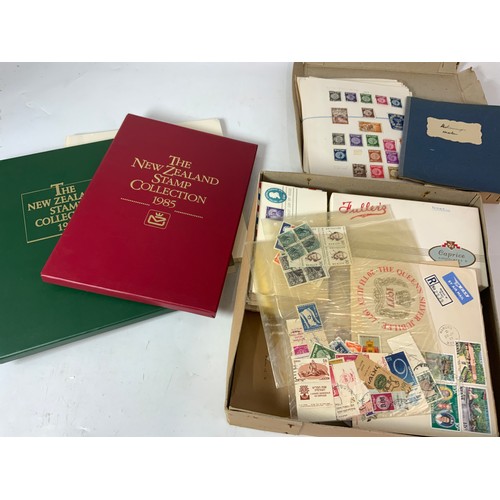 407 - STAMPS ALBUMS & STOCK BOOKS, BOX OF OFF PAPER & PAGES, ALL WORLD, TAKE A LOOK A GOOD SORTERS LOT