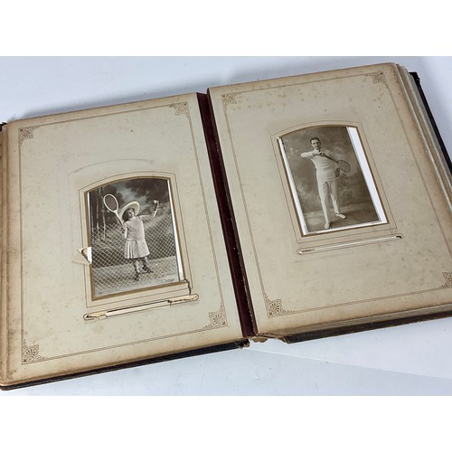 311 - TENNIS RELATED VICTORIAN PHOTOGRAPH ALBUM