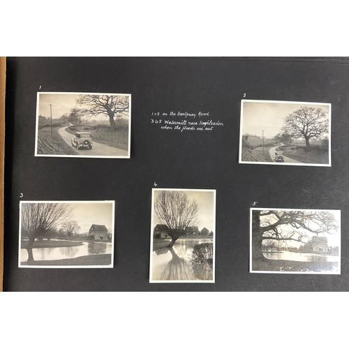 316 - ALBUM OF ORIGINAL PHOTOGRAPHS DATING FROM C1930s, INC. LOCAL VILLAGE SCENES INC. CASTLEMORTON, HIGHL... 