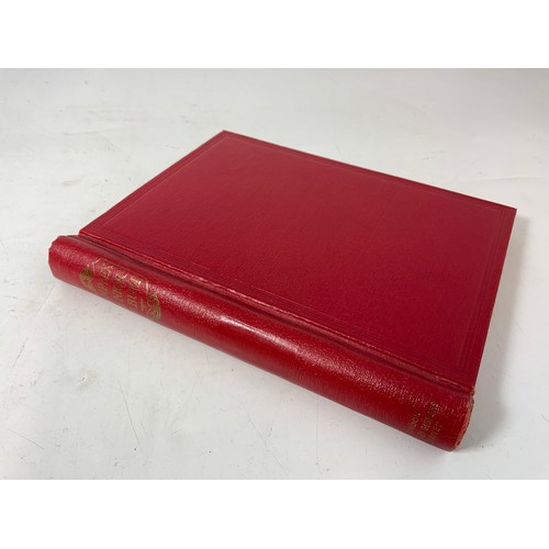 374 - SMALL RED STAMP ALBUM WITH GB & COMMONWEATH SELECTION FOR PICKINGS