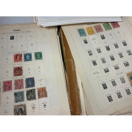 367 - STAMP INTEREST A BOX OF ASSORTED WORLD STAMPS, ON & OFF PAPER