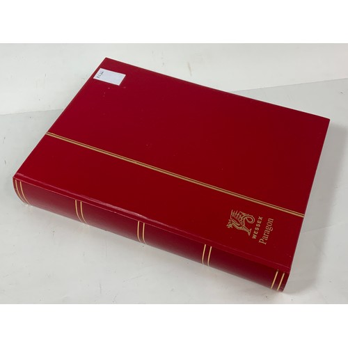 413 - MONACO, ACCUMULATION IN RED 32 PAGES WESSEX PARAGON STOCKBOOK (100’S) MINT / USED WITH DUPLICATION I... 