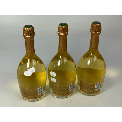 67 - 3 BOTTLES OF RUINART CHAMPAGNE, BLANC DE BLANCS