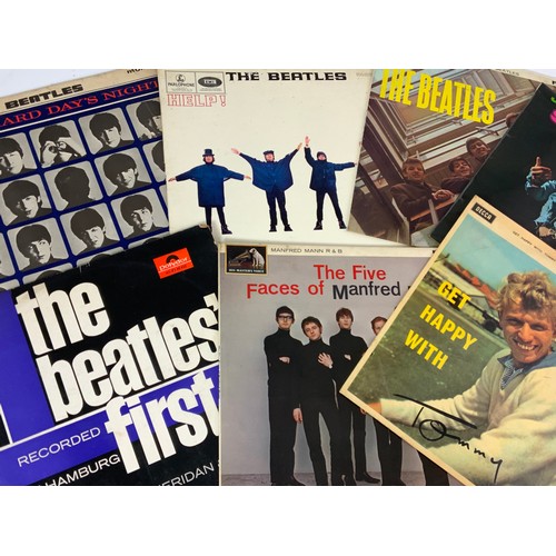 157 - THE BEATLES, 5 ALBUMS INC. THE BEATLES FIRST, THE BEATLES,A HARD DAYS NIGHT, HELP TOGETHER WITH JIMI... 