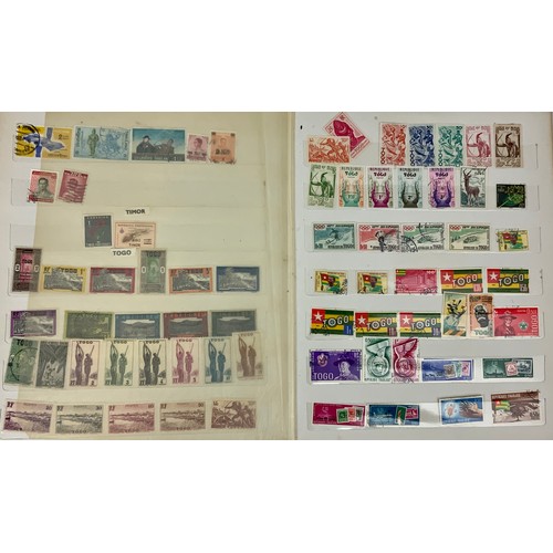 409 - STAMP INTEREST, 27 VARIOUS ALBUMS, ALL WORLD, MAINLY USED, THOUSANDS OF STAMPS, SORTERS OR PACKET MA... 