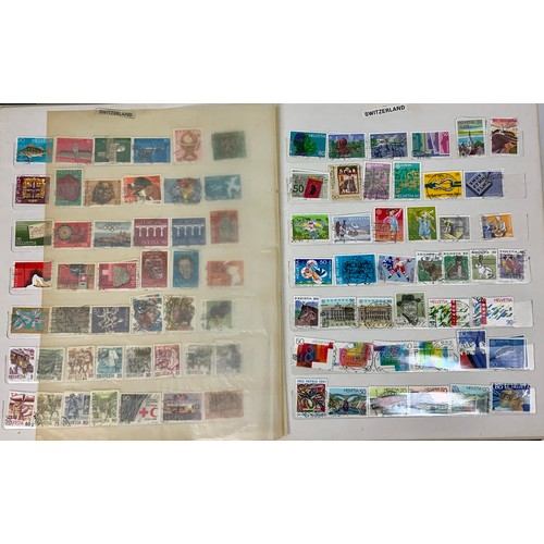 409 - STAMP INTEREST, 27 VARIOUS ALBUMS, ALL WORLD, MAINLY USED, THOUSANDS OF STAMPS, SORTERS OR PACKET MA... 