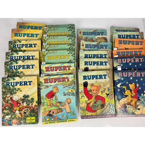 239 - RUPERT BEAR ANNUALS, FROM 1948 TO 1979, SOME DUPLICATES, SOME MISSING