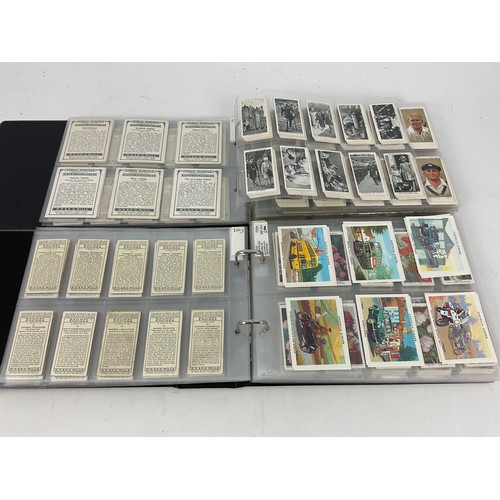 293 - CIGARETTE CARDS, TWO ALBUMS, ONE WITH 24 ORIGINAL SETS IN A SLIP CASE, WILLS PLAYERS, CAT £500, & A ... 