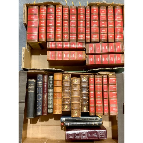 178 - 2 BOXES OF BOOKS AND BINDINGS TO INCLUDE TIME LIFE BOOKS, LEATHER BOUND MORTE D’ARTHUR, POETRY AND O... 