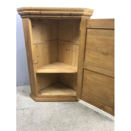 543 - PINE CORNER CUPBOARD 80cm TALL