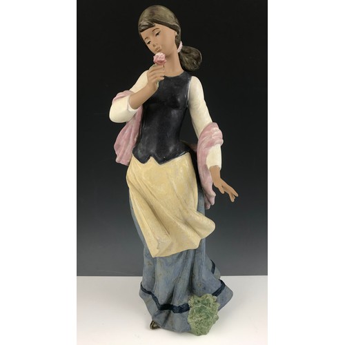 68 - RARE LARGE LLADRO A GIRL IN LOVE 12393 FIGURINE BOXED 49cm TALL