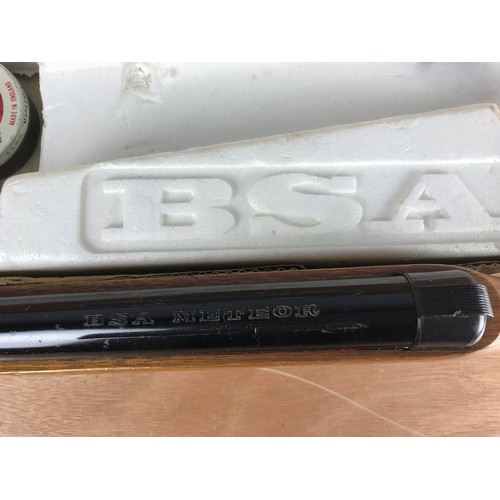 149 - BSA METEOR SUPER .22 CALIBRE BOXED AIR RIFLE note, purchaser must be over 18 years old and the item ... 