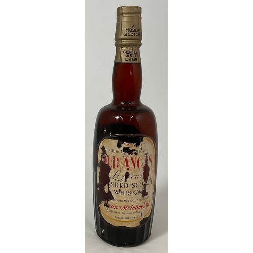 3 - OLD ANGUS LIQUEUR BLENDED SCOTCH WHISKY. DISTILLED BLENDED AND BOTTLED BY TRAIN & MCINTYRE LTD. SAYS... 