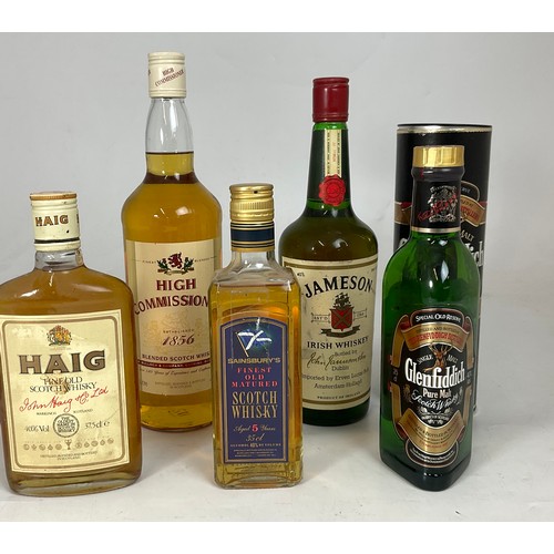 13 - VARIOUS MISC. BOTTLES AND HALF BOTTLES OF WHISKY