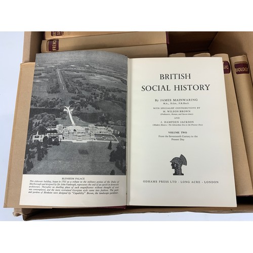 219 - 16 VOLUMES OF BRITISH SOCIAL HISTORY, ODHAMS PRESS