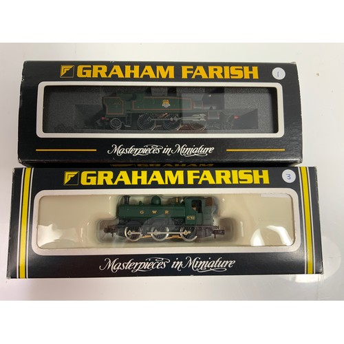 309 - TWO GRAHAM FARISH N GAUGE BOXED LOCOMOTIVES, 1124 57XX PANNIER TYPE 2 CAB & 371-975 61XX PRAIRIE 613... 