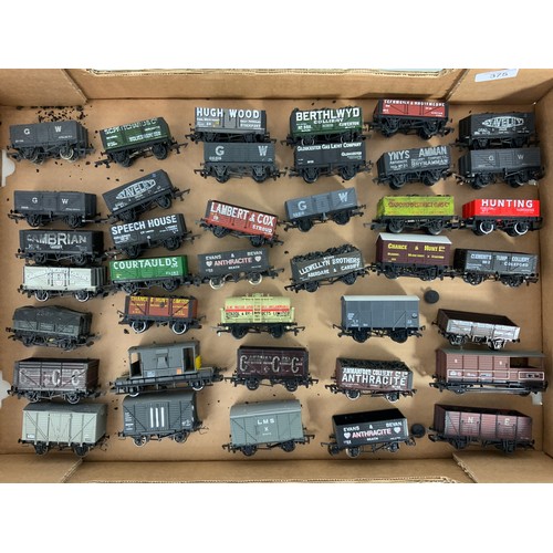 375 - 39, 00 SCALE U/B MODEL RAILWAY WAGONS, MOSTLY PRIVATE OWNER COAL & MINERAL