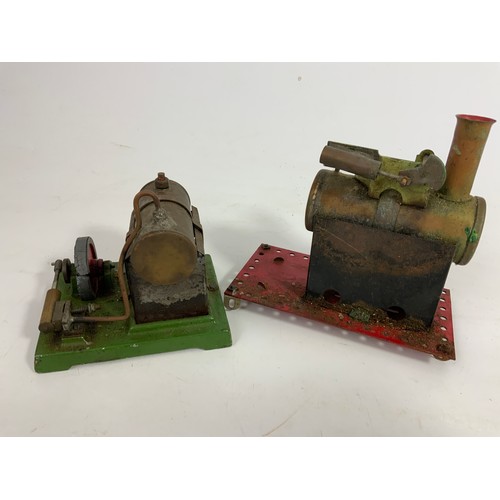 96 - 2 MAMOD OR SIMILAR PLINTHED STATIONARY ENGINES, A/F