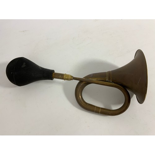 13 - OLD BRASS CAR HORN