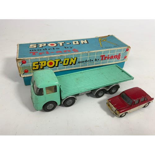 173 - SPOT ON BOXED 109/2 68G ERF LORRY. NO FLAT FLOAT LOAD, PLUS U/B MG1100 U/B