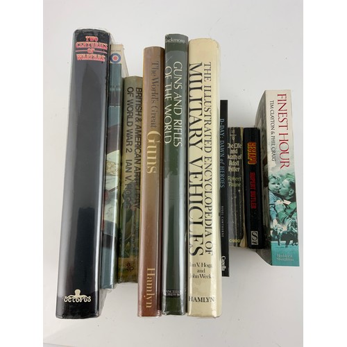 75 - MILITARY BOOKS INC TWO CENTURIES OF WAR, MILITARY VEHICLES, GUNS ETC