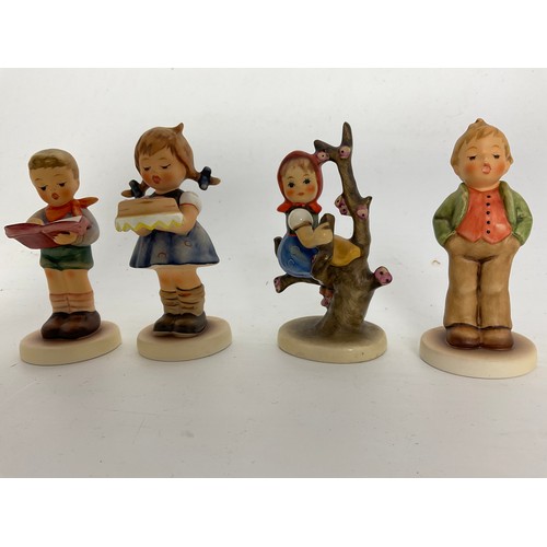 111 - 8 GOEBEL HUMMEL FIGURINES INC STEADFAST SOPRANO, HONOR STUDENT, GRANDPAS BOY TALLEST  10.5cm