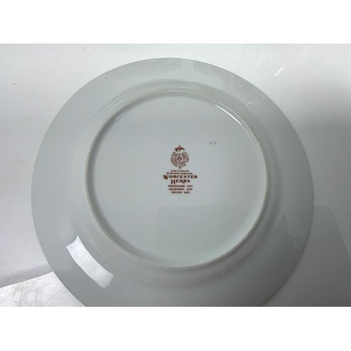 219 - TRAY OF ROYAL WORCESTER HERBS PATTERN TABLEWARE