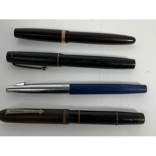 407 - 4 FOUNTAIN PENS