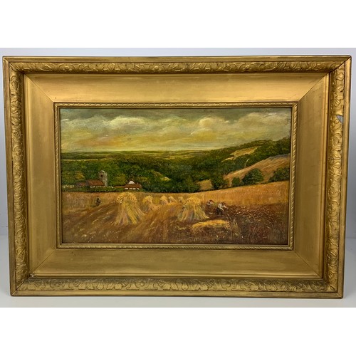 23 - PR. FRAMED PICTURES DEPICTING RURAL SCENES, APPROX. 46 X 28 cm