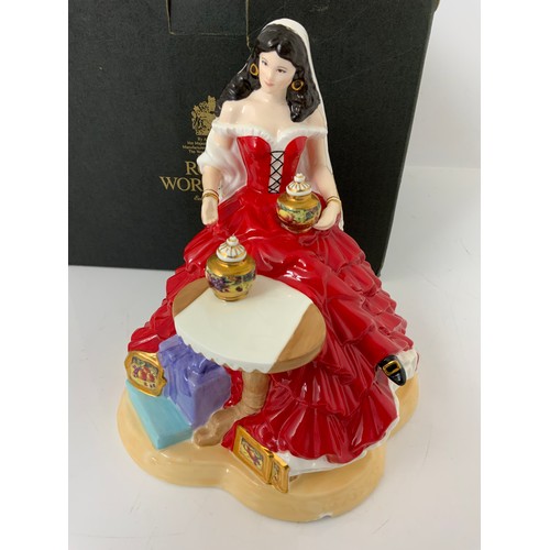 163 - ROYAL WORCESTER LTD. ED. ‘GYPSY BRIDE AT APPLEBY FAIR’ (chip to base)