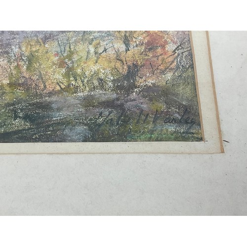 37 - MABEL ILLINGWORTH VARLEY (1869-1942) PASTEL ‘FIRST SNOWS, COL DU VENCE’ APPROX. 34 X 26 cm