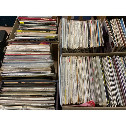 300 - LARGE QTY. OF 33 RPM RECORDS, MIXED ROCK POP & CLASSICAL.