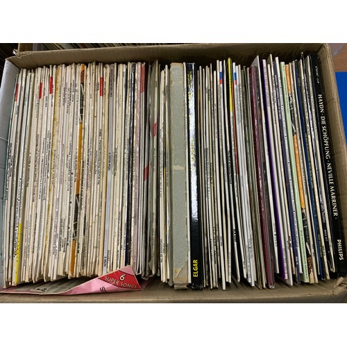 300 - LARGE QTY. OF 33 RPM RECORDS, MIXED ROCK POP & CLASSICAL.