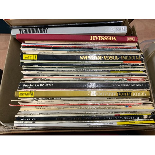 300 - LARGE QTY. OF 33 RPM RECORDS, MIXED ROCK POP & CLASSICAL.