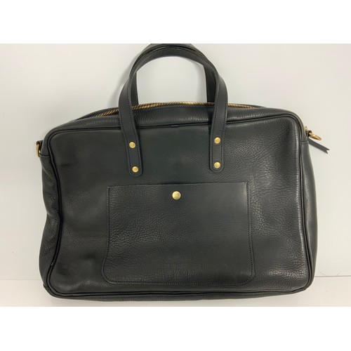 372 - BLACK HUNTER BRIEFCASE HU/LEA01, AS NEW RETAIL STOCK