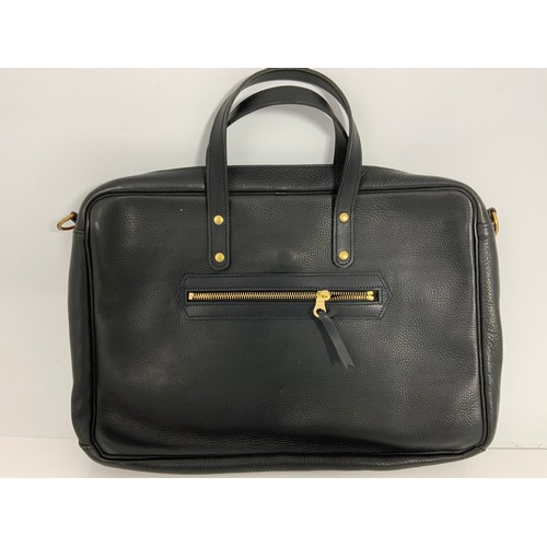 372 - BLACK HUNTER BRIEFCASE HU/LEA01, AS NEW RETAIL STOCK