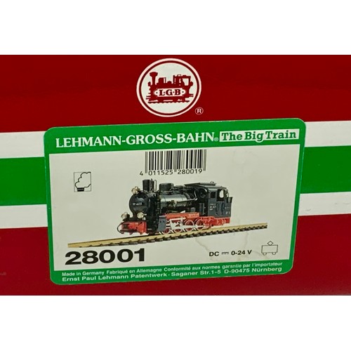 500 - G SCALE MODEL RAILWAY, LGB LEHMANN GROSS BAHN THE BIG TRAIN, BOXED, MODEL RAILWAY LOCOMOTIVE 28001 R... 