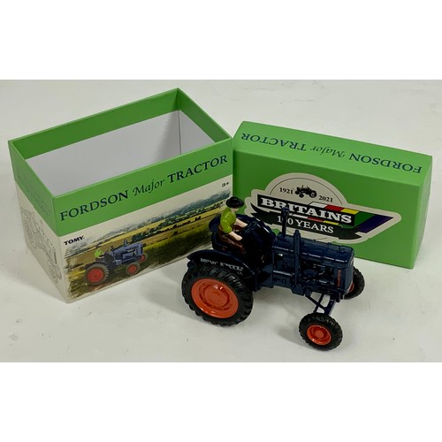 159 - BRITAINS MODEL TRACTOR, A 100TH ANNIVERSARY LIMITED EDITION, BOXED FORDSON MAJOR, TRACTOR