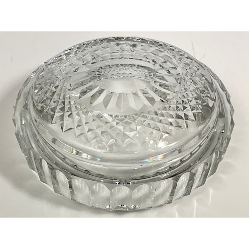 273 - LARGE WATERFORD CRYSTAL ASHTRAY, APPROX. 18 cm dia.