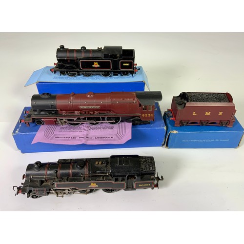 413 - HORNBY DUBLO LOCOMOTIVES, EDL2 DUCHESS OF ATHOLL & TENDER BOXED, EDL 17 TANK LOCOMOTIVE 69567 WITH I... 