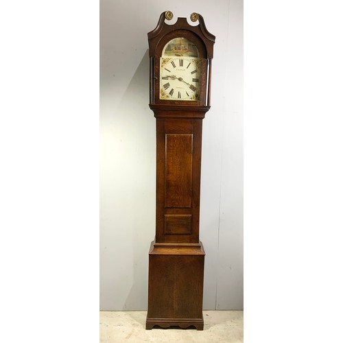 296 - 30 HOUR LONGCASE CLOCK MOVEMENT SIGNED CHAS. KEYTE SNOWSHILL