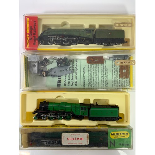 326 - 2 FARISH & 3 MINITRIX, N GAUGE LOCOMOTIVES, ALL ADVISED NON WORKING / SPARES REPAIR : GRAHAM FARISH,... 