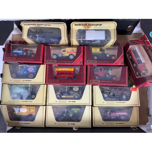 161 - COLLECTION OF 9 STRAW BOXED AND 6 RED BOX MATCHBOX MODEL CARS