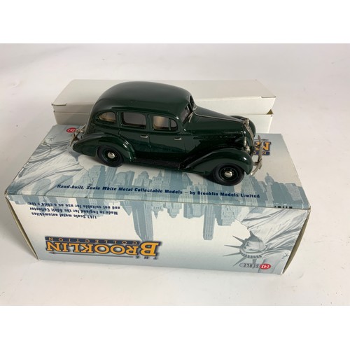 203 - 1:43 SCALE THE BROOKLIN COLLECTION, HAND BUILT WHITE METAL VEHICLE BRK 102 1936 HUDSON TERRAPLANE, &... 